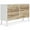 White & Light Brown, variant on Signature Design by Ashley Contemporary Piperton 6 Drawer Dresser, Two-tone Brown/White