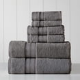 thumbnail image 2 of Modern Threads SpunLoft™ 6 Piece Adult Towel Set, Charcoal, 2 of 7