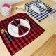 thumbnail image 5 of 6Pcs Check Collection, Classic Farmhouse Tabletop Set, Napkin Set, 3 Red and 3 White, 5 of 5