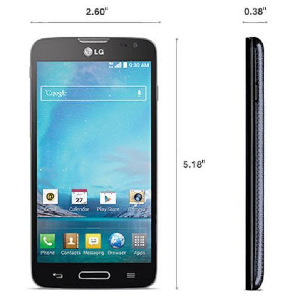 LG LG-D415 Optimus L90 8GB Black Prepaid Smartphone WM Family Mobile - image 3 of 5