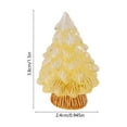 thumbnail image 3 of Mini Glitter Christmas Tree Figurines,Glow in The Dark Christmas Tree Decoration,Xmas Luminous Resin Tree Miniature for Holiday Diy Crafts Garden Micro Landscape Party Home Tabletop Decoration, 3 of 9