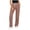 A210-Brown, variant on Drawstring Cargo Scrub Pants for Women Straight Leg Work Pants with Multi Pockets Solid Color Yoga Pants for Nursing Medical Uniform