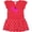 Red with Polka Dots, variant on Inktastic Princess Riding Her T-rex Girls Toddler Dress