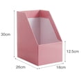 thumbnail image 3 of 2X Revistero de Papel Kraft Soporte para Libros Grande con Sujetalibros Soporte de Archivo Organizador de Documentos Plegable Estante de Almacenamiento de Oficina, 3 of 5