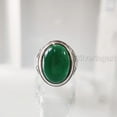 thumbnail image 3 of Green Onyx Mans Ring, Natural Green Onyx, December Birthstone, Silver Jewelry, 925 Silver Ring, Birthday Gift, Heavy Mens Ring, Arabic Design, Ottoman Style Ring, Christmas, Turkey Mens Signet Ring, 3 of 7