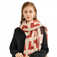 thumbnail image 1 of Women's Shawl Wraps Poncho Sweater Open Front Cape Cardigan for Fall Winter Holiday（Red） S01, 1 of 3