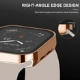 thumbnail image 5 of 2 Pack Hard Case Compatible with Apple Watch 40mm Series 6 SE Series 5 Series 4 with Tempered Glass Screen Protector, Rosegold/Clear Ultra-Thin Durable Waterproof Protective Cover for iWatch, 5 of 5