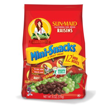 Sun-Maid Dried Raisins, 6 Oz, 12 Count