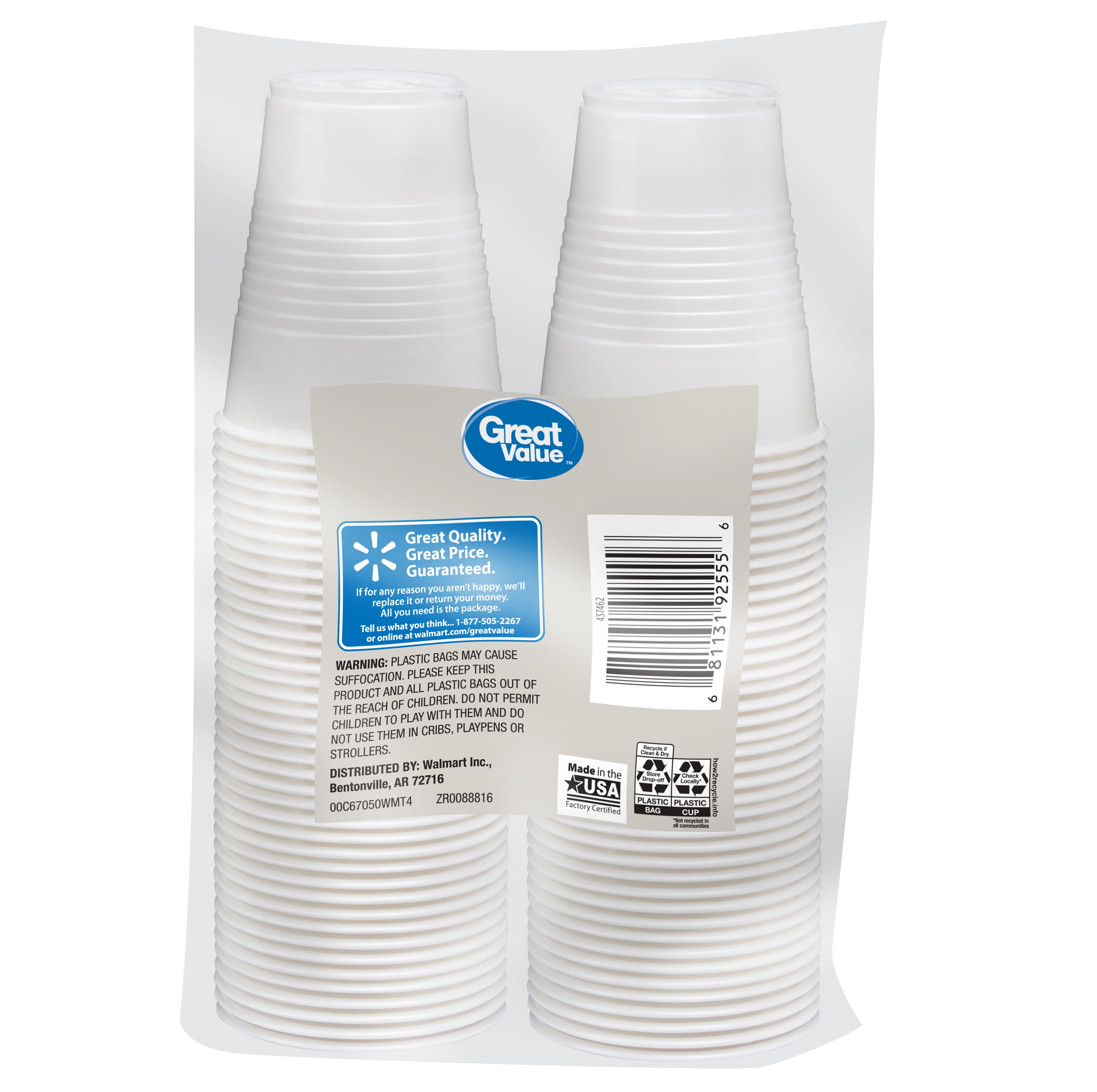Loreso 5 oz. Hard Plastic Disposable Cups, 96 Count, Clear, Heavy Duty, Food Grade, and Recyclable for Party Cocktails, Drinks, and Desserts