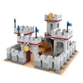 thumbnail image 1 of SALYWEE Medieval Lion Knight Castle Building Blocks Kit with Figures - 680+ Pieces, Home & Office Decor, Collectible Display, 1 of 5
