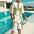 thumbnail image 1 of NTACZA Ensemble de 2 Pcs pour Homme, Ensemble de Shorts, Chemise à Manches Courtes, Shorts, Survêtements Graphiques, Survêtements de Sport pour Homme à Col Rond, S, 1 of 5