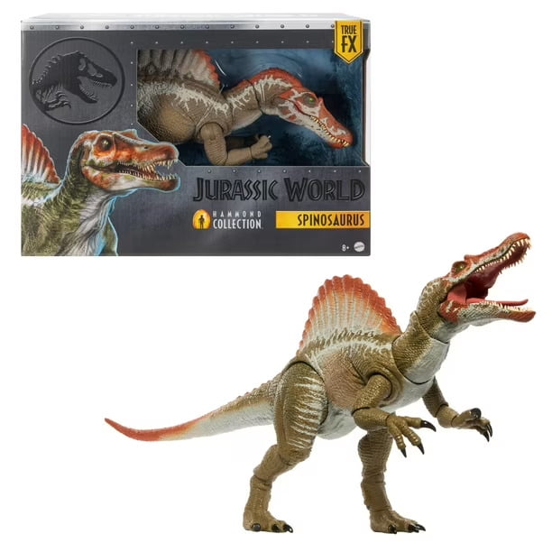 Figura De Acción Spinosaurus Jurassic Hammond Collection XL - 25 Pulgadas, 17 Articulaciones, Detalles Realistas, Coleccionable