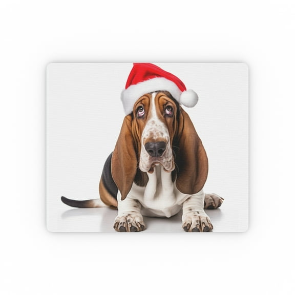 DistinctInk Mouse Pad - 1/4" Foam Rubber - Basset Hound