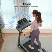 Naipo Treadmill for Home with 3 Level Manual Incline Smart APP USB Charging Foldable Running Electric Treadmill Gym