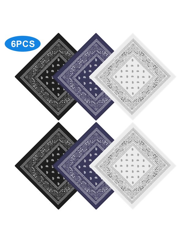 Carolina Paisley Bandana - Black