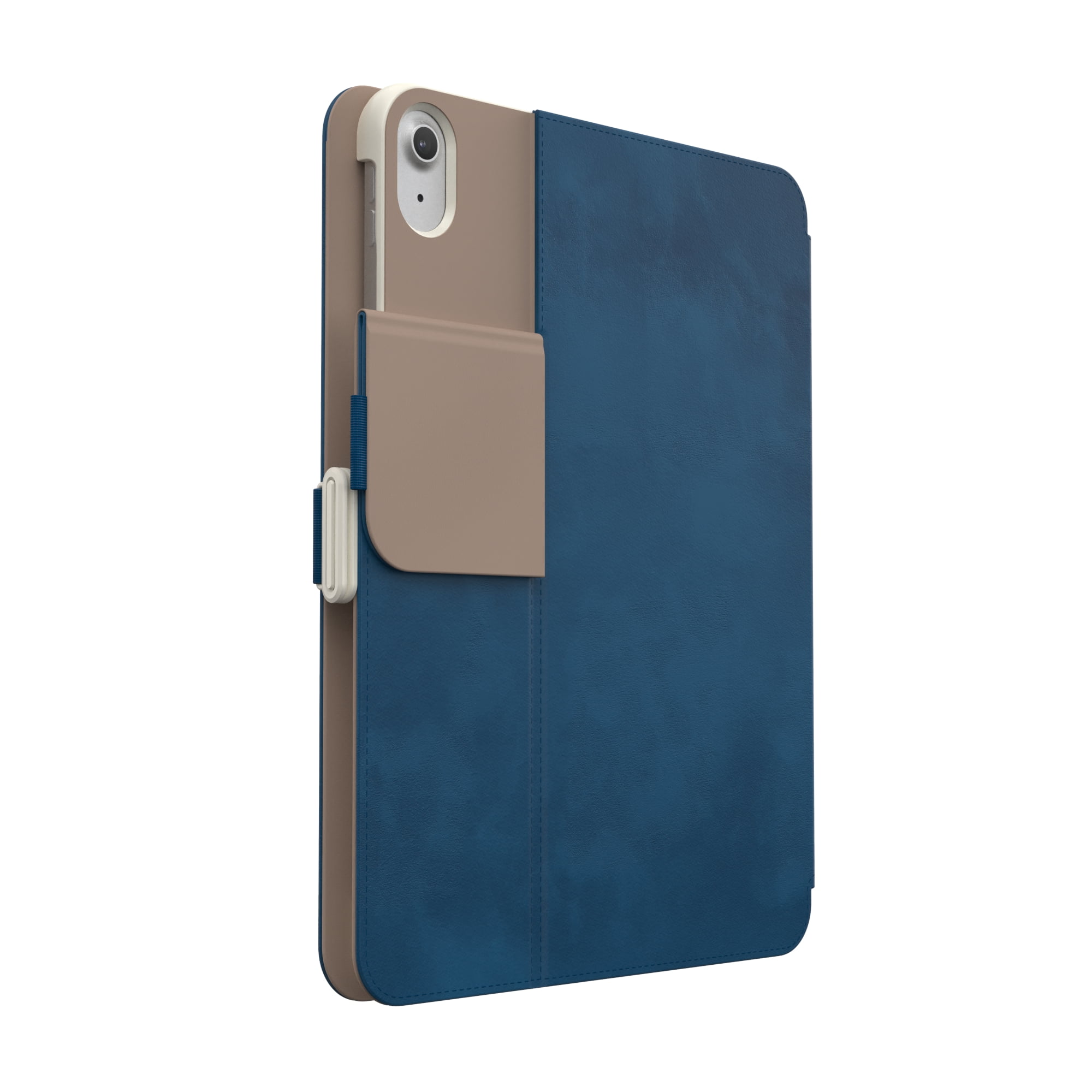Speck Apple iPad 10.9 (10th Gen and A16), iPad Pro 11-inch (1st, 2nd, 3rd, 4th gen) and iPad Air (4th, 5th gen, M2 and M3) StyleFolio in Deep Sea Pull and Parachment