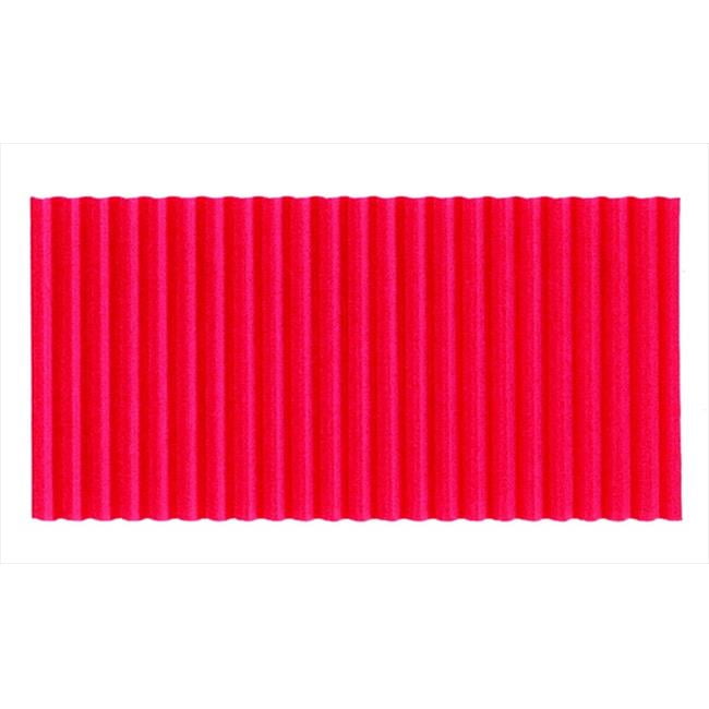 Corobuff 006021 Fade Resistant Solid Color Corrugated Paper Roll, Flame Red