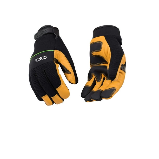 Guantes de Trabajo Kinco 102-XL de Piel de Cabra Híbridos Extra Grandes