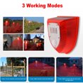 thumbnail image 4 of Alarma del sensor de Movimiento, 129db de sonido y alarma de luz panel policristalino solar o dc carga 6pcs led rojos para almacén de la granja, 4 of 7
