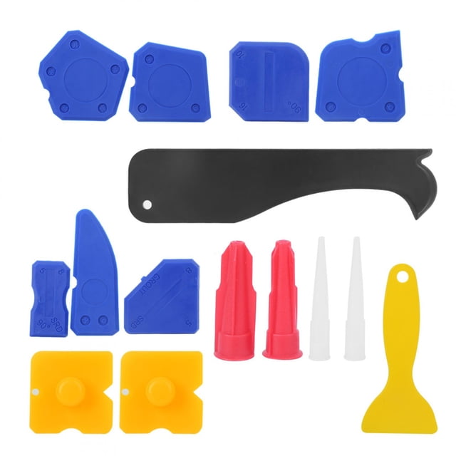 Removedor De Sellador De Vidrio De Silicona, Raspador De Sellador, Herramienta Manual 15 Piezas Para Moldear Silicona OTVIAP Tile Cleaner Shovel