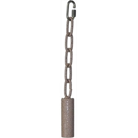 A&E Cage  Small Metal Pipe Bell On A Chain - Platinum
