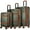 Olive Green, variant on BADGLEY MISCHKA Grace 3 Piece Expandable Retro Luggage Set (Retro)