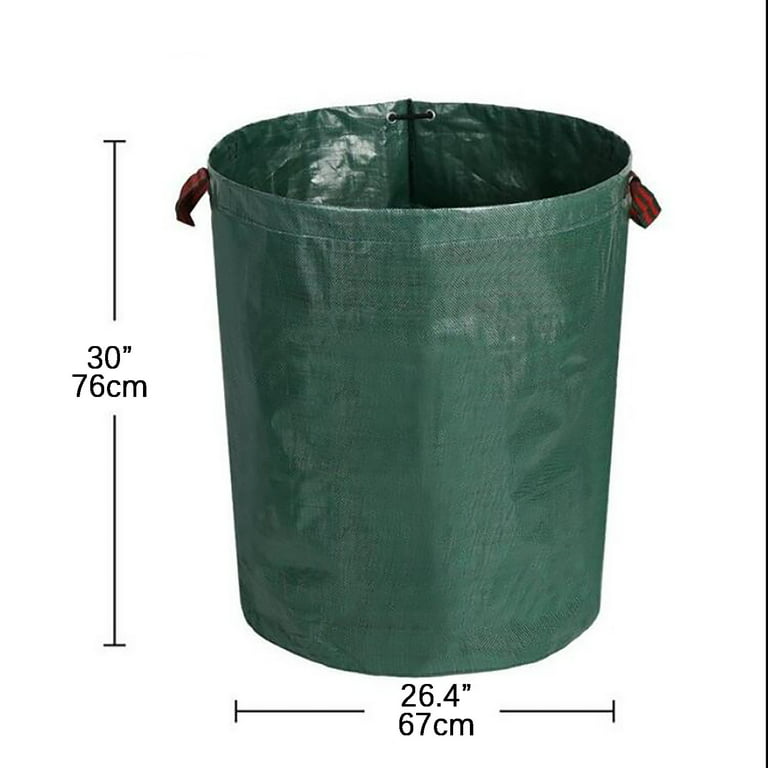 TYMEIK Reusable Yard Waste Bags Heavy Duty,Extra Large Lawn Pool Garden  Leaf Waste Bags,Garden Bag for Collecting Leaves,Gardening Clippings Bags,Leaf  Container,Trash Bags 