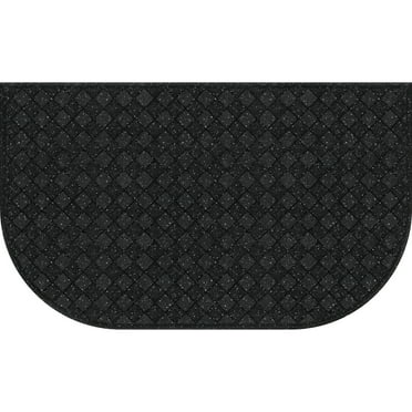 Mainstays Anti-Fatigue Comfort Mate D Shaped Kitchen Mat; Black, 18”x 30”