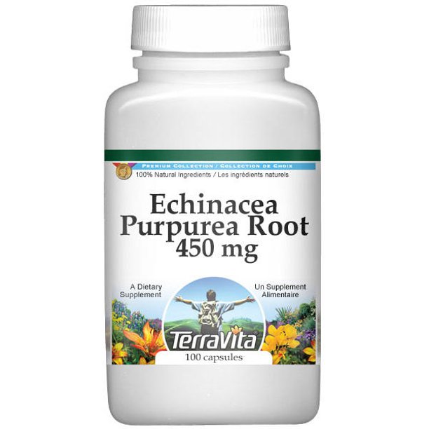 Echinacea Purpurea Root 450 mg (100 Capsules, Zin 510922) Walmart