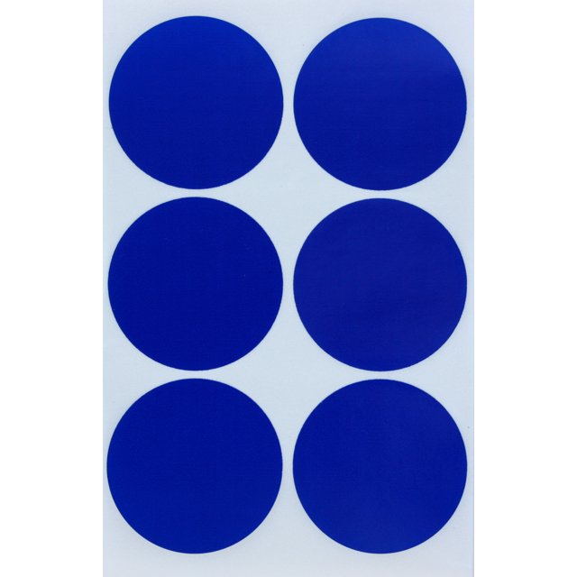 Royal Green - Coloured Round 2" inch Blue Sticker dot Labels 50mm Permanent Adhesive Label Stickers - 540 Pack