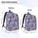 thumbnail image 2 of Disketp Fastfoods Mochila de Lona Estampada, Mochila Escolar de Viaje Ligera para Estudiantes y Portátil-Medium, 2 of 5