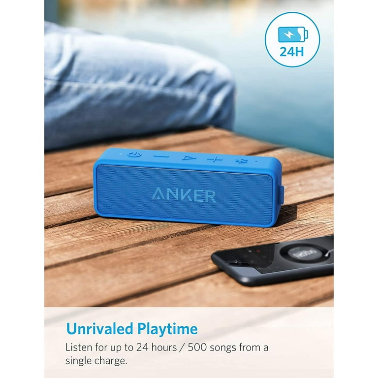 Anker Soundcore 2 Portable Bluetooth Speaker, Dual-Driver Anker Soundcore 2 Portable Bluetooth Speaker, Dual-Driver