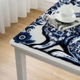 thumbnail image 5 of Acheng Porcelain Design Square Tablecloth Washable for Home Kitchen Outdoor Decoration 100% Polyester Fiber 46*46, 5 of 8