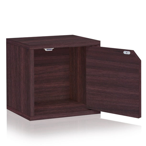 Way Basics Eco Stackable Connect Storage Cube with Door, Multiple