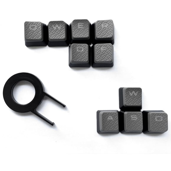 HUYUN cherry MX Key Switch FPS Backlit Key caps Replacement for corsair gaming Keyboards (gray)