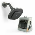 thumbnail image 2 of (2 pack) Atomi Bluetooth Speaker Showerhead, Matte Black, 1.8 GPM, AT1490B, 2 of 11