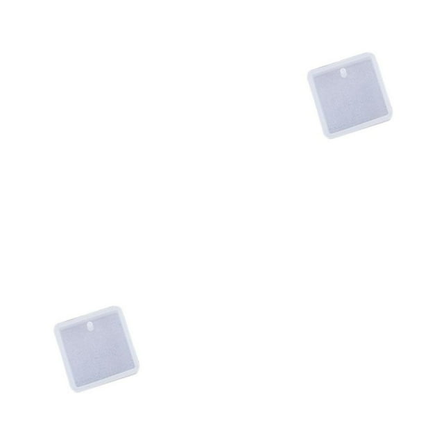 maskred Resin Pendant Mold Crystal with Hole Different Shapes Convenient Reliable Quality DIY Reliable Mould for Craft Projects Making Square 2Set
