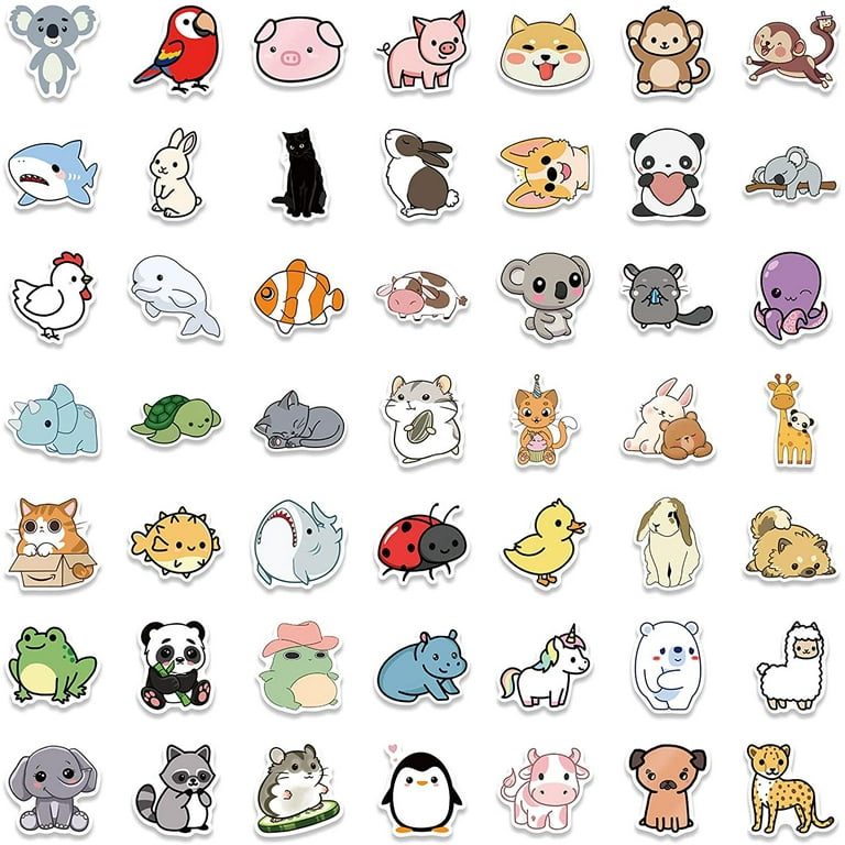 Cartoon Animals Stickers Waterproof Decals For Baby Animals