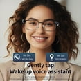 thumbnail image 4 of Smart Glasses Built in Microphone & Speaker,  Audio Sunglasses Support Smart Touch Control, AI Voice Control, Wireless Filming, Handsfree Calling, Music Playback, 4 of 7