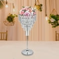 thumbnail image 5 of Wildnix Crystal Wedding Flower Stand, 5-Tier Acrylic and Nickel-Plated Metal Design, Clear and Silver, &nbsp; Display for Bouquets, Perfect for Weddings and Special Occasions, 5 of 7