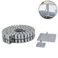 thumbnail image 1 of Cable management back Flexible cable organizer Cable cover Protection for under-desk cable management, 1 of 5