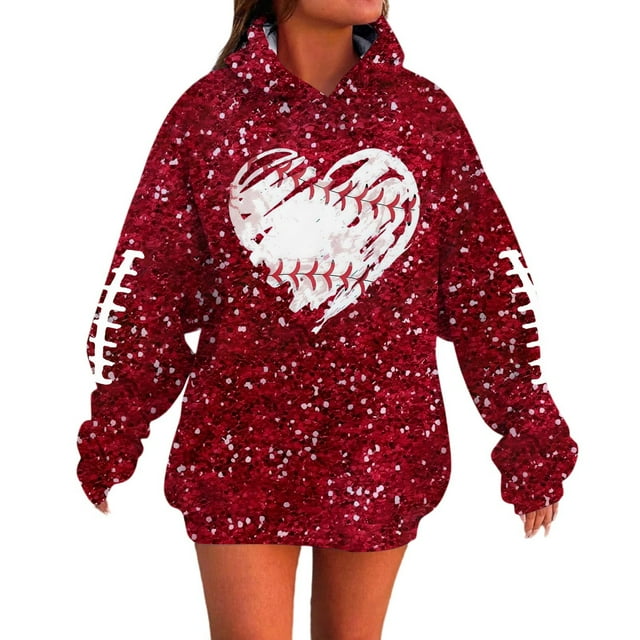 Chandails pour Femmes Sans Capuchon Chandails Mode Chandails Chauds pour Femmes Chandail à Enfiler pour Femmes Chandail Tricoté par-Dessus les Chandails à Capuchon Chandail à Capuchon Mode pour Femmes avec Imprimé Chandail à Manches Longues Décontracté Confortable Chandail Rouge TTTTG