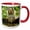 Red/White, variant on 3drose, Eastern Fox Squirrel, Adult Drinking, Hill Country, Texas, 11oz Two-tone Green Mug