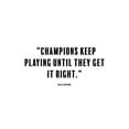 thumbnail image 3 of ArtsyQuotes 24x19 Black Modern Framed Museum Art Print Titled - Billie Jean King Quote: Champions, 3 of 5