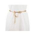 thumbnail image 4 of INSPIRE CHIC Women's Metal Chain Belts Waist Chains Belts for Dresses Jeans Decorated Belt 52.4" Gold Round Buckle, 4 of 5