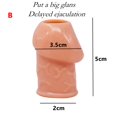 thumbnail image 1 of Extensión de condón reutilizable, funda para pene, agrandamiento masculino, retraso en el tiempo, cubierta de masajeador de clítoris con punta, condones transparentes de cristal, juguete sexual para adultos Tan Jianjun unisex, 1 of 2