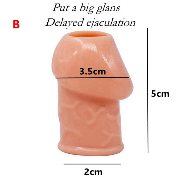Extensión de condón reutilizable, funda para pene, agrandamiento masculino, retraso en el tiempo, cubierta de masajeador de clítoris con punta, condones transparentes de cristal, juguete sexual para adultos Tan Jianjun unisex