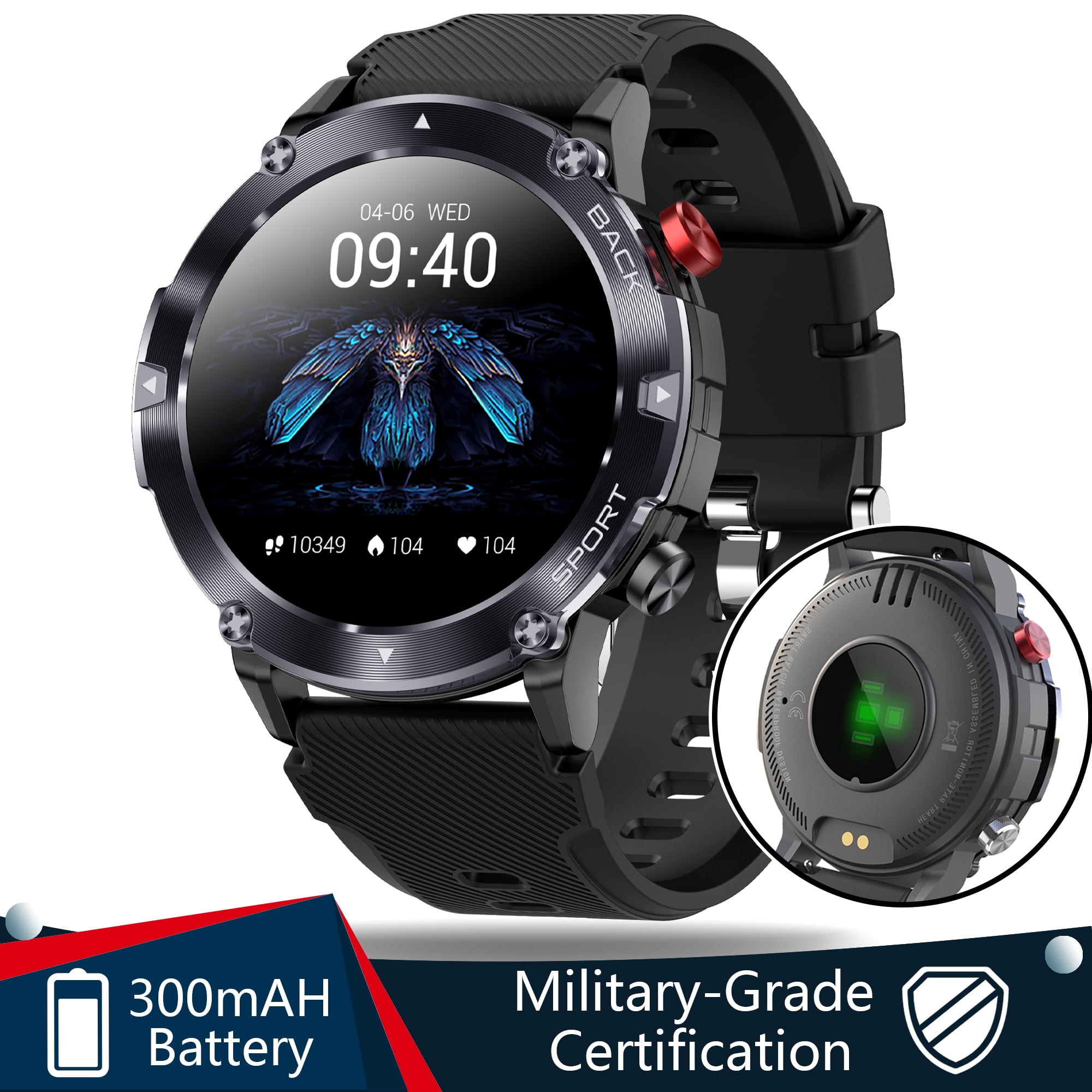 Cyberdyer C21 Smart Watch for Men Outdoor Waterproof Military Tactical