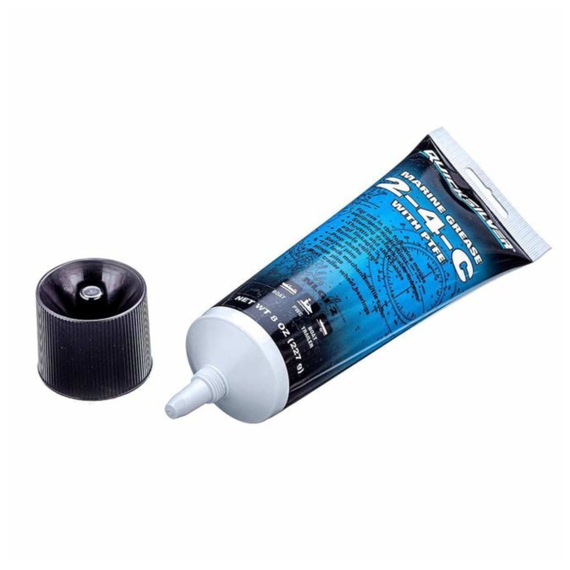 Quicksilver 802859Q1 2-4-C Marine Grease w/ Teflon, Multi-Purpose Marine Lubricant, 8 oz. Tube