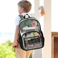 thumbnail image 7 of PVC Transparent Backpacks Clear Backpack for Travel and Outings Blossoming Lotus, 7 of 7